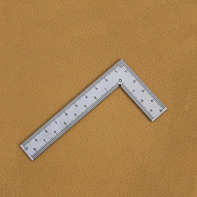 T Tulead Mini L Shaped Ruler Measuring Tool Carpenter Square Stainless Steel Woodworking Square Ruler