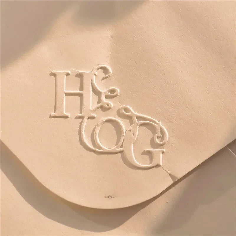 Customize Embossing Stamp Wedding Monogram Embosser Stamp,Personalized 2 initials Embosser Stamp,Wedding gift,hand held embosser