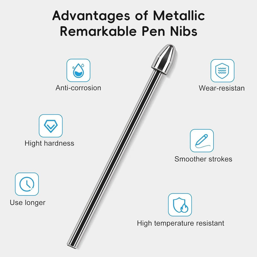 GUUGEI Replacable Pencil Nib for Samsung Tablet S6 Lite S7 S9 Note10/20 Titanium Alloy Touch Stylus S Pen Tip Wear Resistant