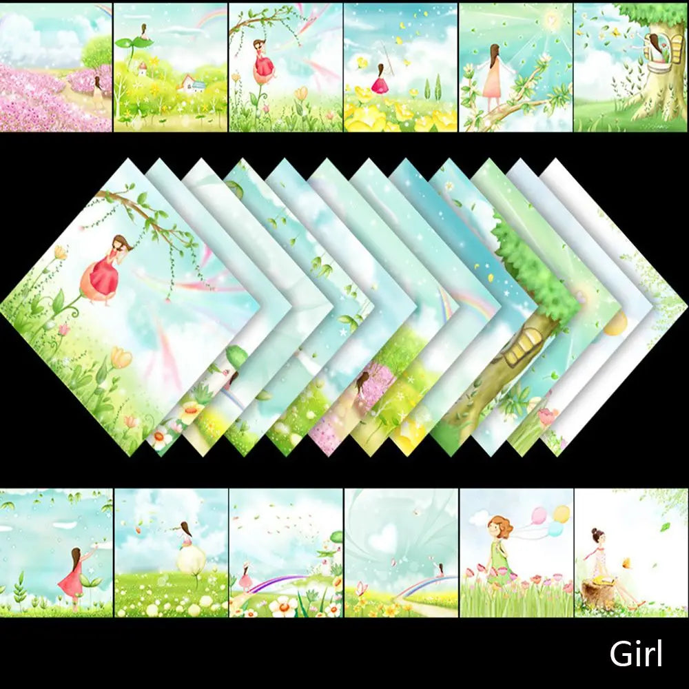 DIY Fold Craft Handmade Origami Art Star Paper Paper Folding Manual Material