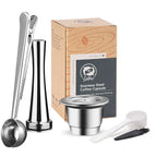 Reusable Nespresso Coffee Capsules Cup Stainless steel Refillable Coffee Capsule Refilling Filter Coffeeware