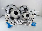 Soccer Party Disposable Tableware Paper Plates Cups Napkins Tablecloth Soccer Birthday Party Decoration