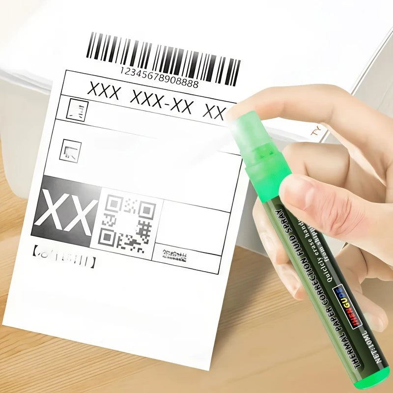 10ml Erasing Liquid Spray Pen - a Quick Correction Fluid Suitable for Thermal Paper, Can Quickly Erase Data, Protect Personal Information, a Portable and Convenient Tool for Protecting Privacy in Express Delivery