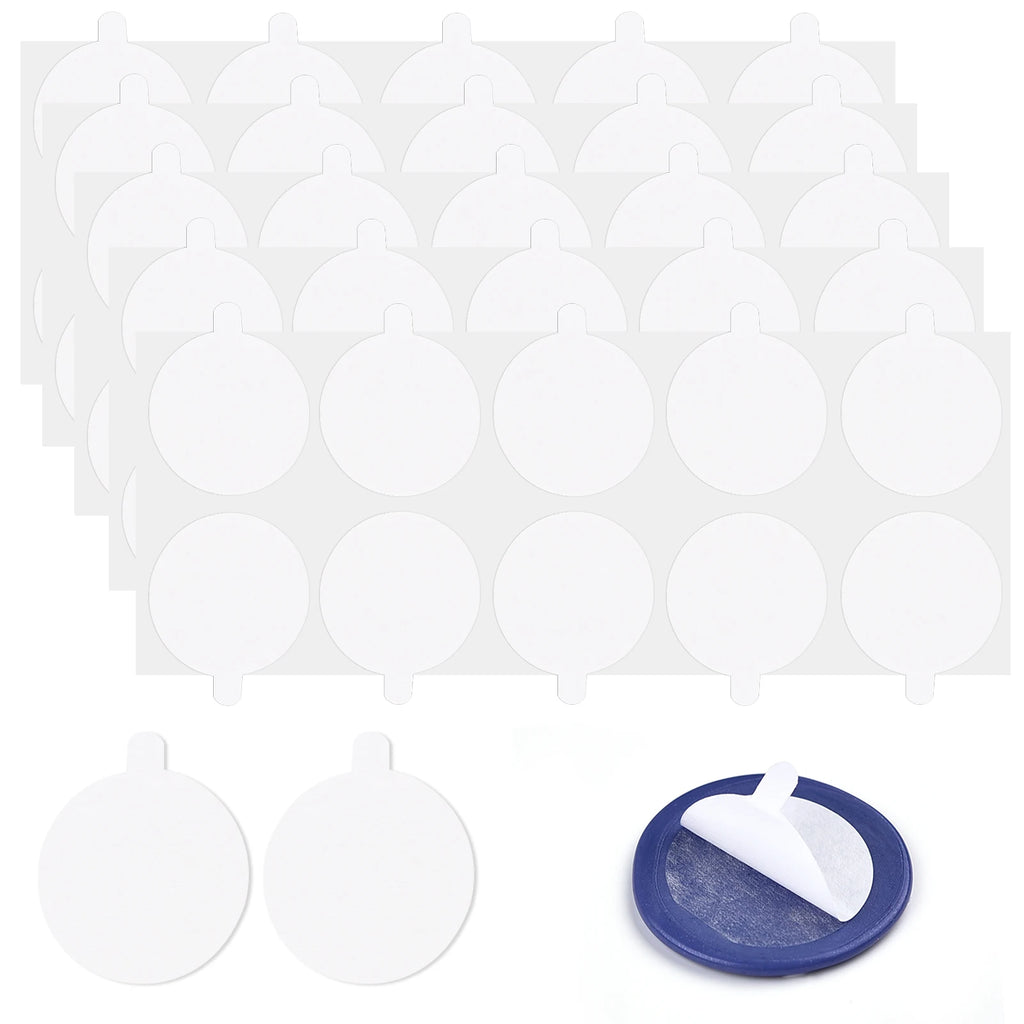 50Pcs Wax Seal Stamp Double-Sided Adhesive Stickers Round Discs Stamp Adhesive Tape DIY Envelope Cards Label Wax Sealing Sticker
