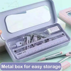 7 Pcs/set Mathematical Rulers Set Multi-function Professional Compass Ruler Drawing Tools School Supplies Students Stationery