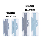 Deli 4Pcs Metal Ruler Set Multifunctional Straight Triangle Ruler Protractor Math Geometry Kit for School Kids Drawing Measuring