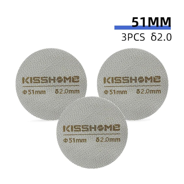 Coffee Puck Screen Reusable Heat Resistant Metal Espresso Filter Mesh For 51mm 54mm 58mm Portafilter Barista Accessories Tools