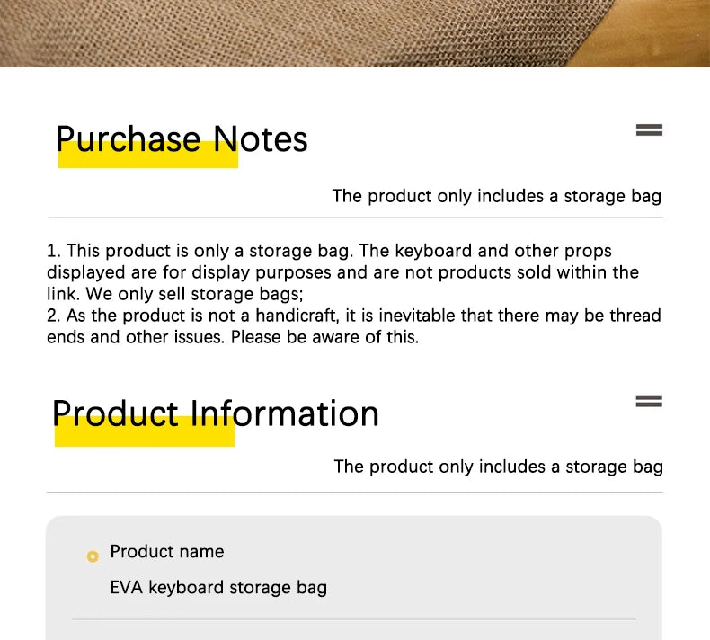 1pc EVA Protective Case for Keyboard, Waterproof Travel Storage Bag Fits 61 Key 87 Key 104 Key Full Size Mechanical