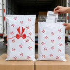 White Courier Poly Mailers Postal Bag Cute Bow Clothes Mailer Storage Packaging Bag Gifts Shoes Express Transport Pouch