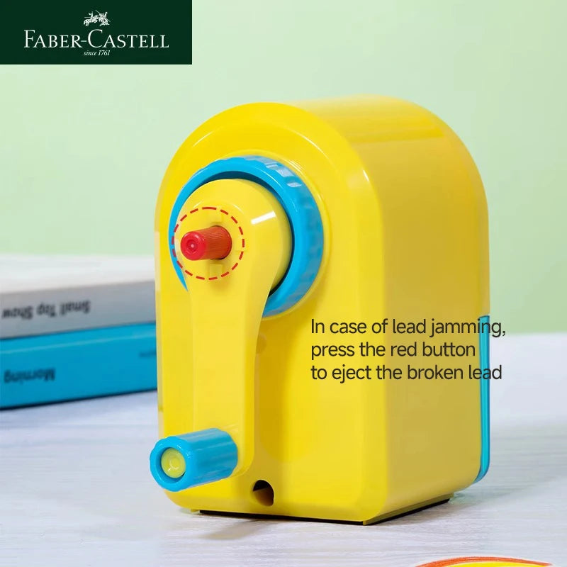 Faber-Castell Automatically Enters Lead Pencil Sharpener Desktop Rotary Anti Sticking Lead Second gear Hand-cranked Sharpener