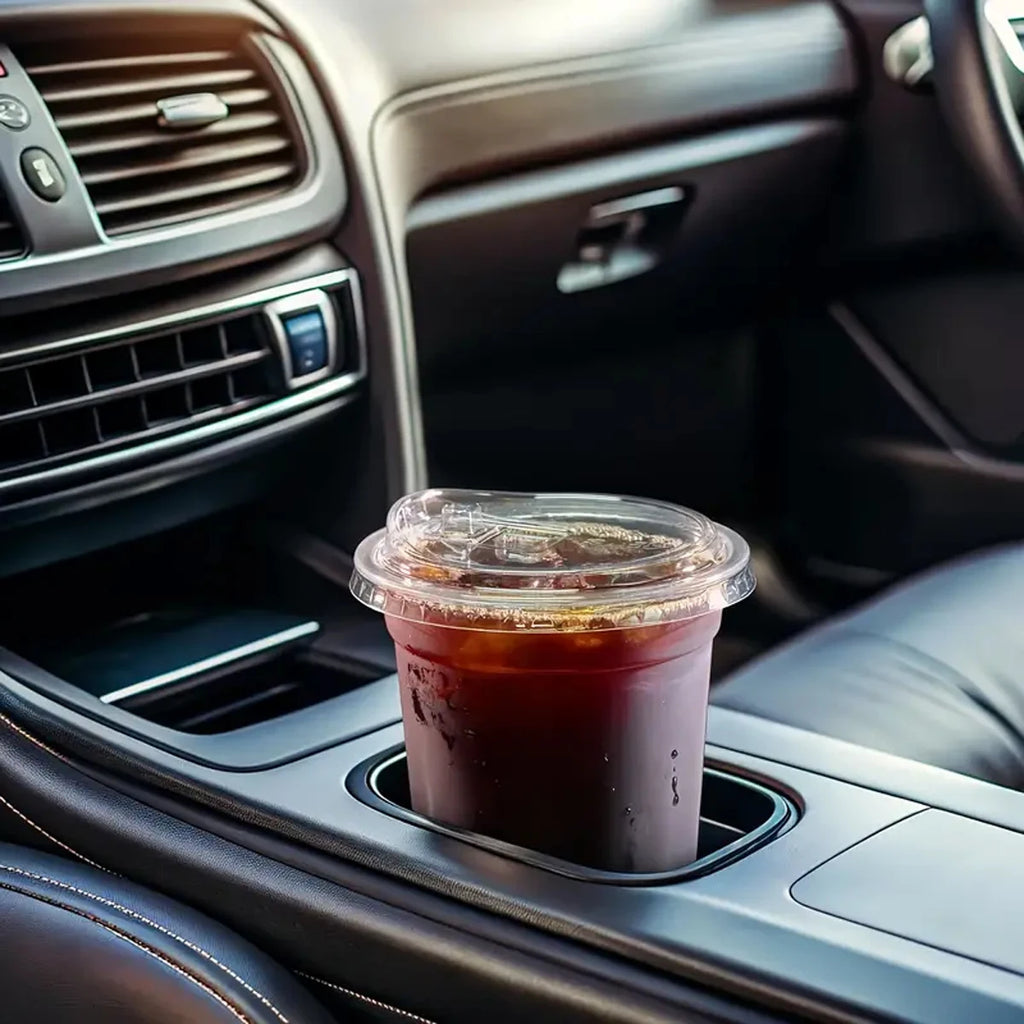 10/20/50pcs Transparent Disposable Coffee Cup Without Straw Suitable for Smoothies and Cold Drinks