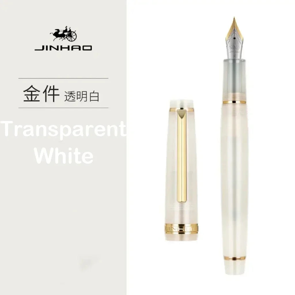 Jinhao 82 Fountain Pen Luxury Acrylic Ink Pen Spin  EF F M Nib Elegante Business Office School Supplies Writing Pen Stationery