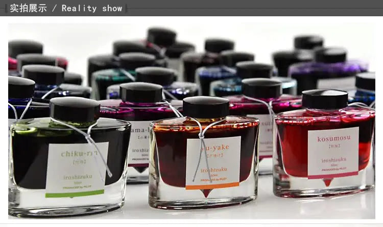 PILOT Original  Japan iroshizuku  Bokusui ink Coloring Ink supplies Ink supplies Natural color  50ML 24 colors