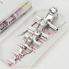 5PCS/Set Metal Paper Clip 20 29 38 51 62 73mm Foldback Metal Binder Clips Silver Grip Clamps Document Office School Stationery