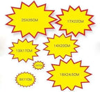 Burst Sign With Mid Flap Shelf Data Channel Pvc Star Pricecard Split Bursts Price Tag Card Pop Advertising Promotion Ticket