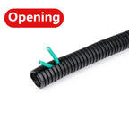 1~10m PP Insulated Corrugated Split Loom Tube AD 7.5/10/11.6/13/28.5/34.5mm for Wire Cable Harness Threading Protection Sleeving