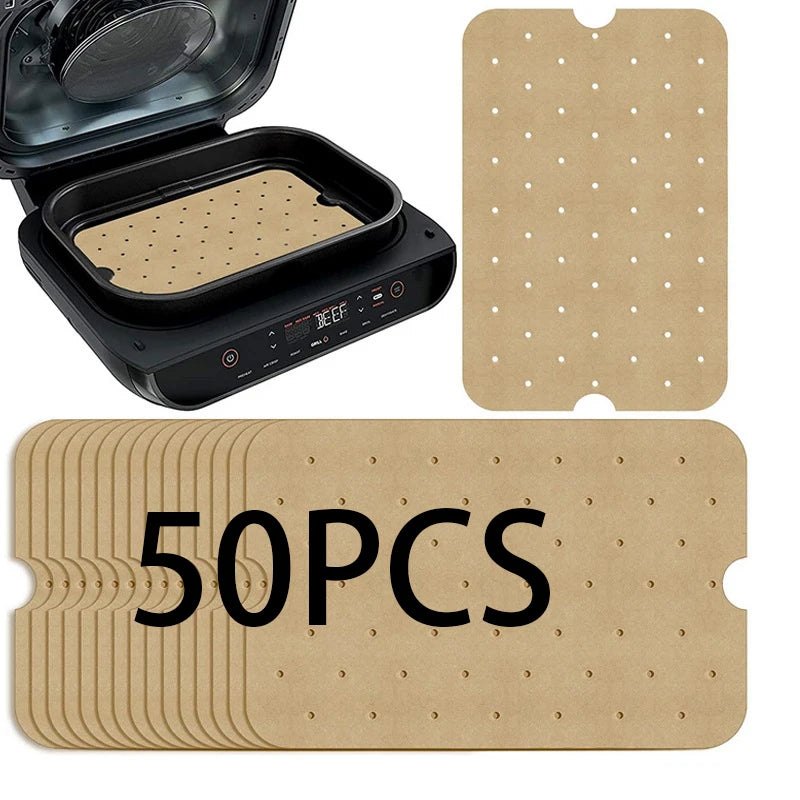 Air Fryer Parchment Paper for FG551 Ninja Foodi Smart XL 6-in-1 Indoor Grill Non-stick Perforated Airfryer Liner Baking Tools