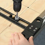 300/500MM Woodworking 2 in 1 Drilling Positioning Scoring Ruler - Adjustable T Square - Aluminum Scriber Marking Gauge Tool