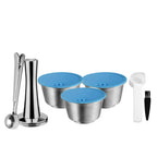 Refillable For Dolce Gusto Capsule Silicone Sleeve Stainless Steel Metal Dolci Gusto Coffee Maker Coffee Scoop Tamper i Cafilas