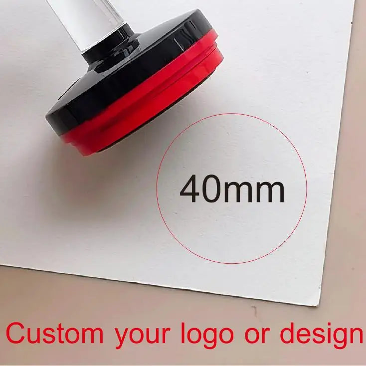 Personalized Logo and Text Self Inking Stamp Custom Your Own Design Company Logo Customized Photosensitive Seal Ink Stamp
