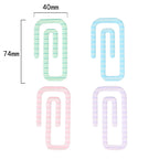 4pcs/lot Kawaii macarons Paper Clip Decorative Bookmark Binder File Clips School Office Stationery Accessories