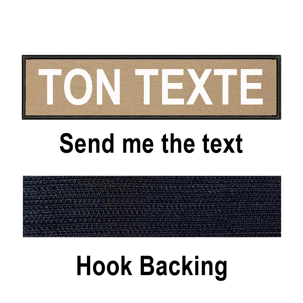 Custom Name Patch Personalized Tactical Military Patches Customized Stripes Badge Tags For Clothes Jacket Backpack Dog Collar