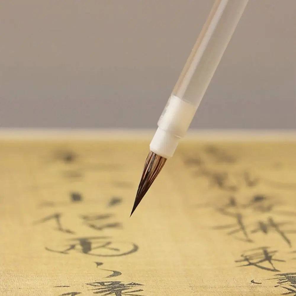 Chinese Brushes Hook Line Fine Paint Brush Slender Gold Crisperding Chinese Calligraphy Brush Wolf Hair Arcylic