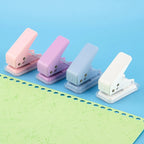 。Kawaii Office School Supplies Stationery Items Mini Hole Punch 1 Hole Cute Paper Punch Portable Round Hole Puncher Paper Cutter