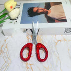 Bling Diamond Stainless Steel Shears Paper Cuttings knife Office Stationery Home Tailor Scissors Kitchen Cutter Cutting Tool