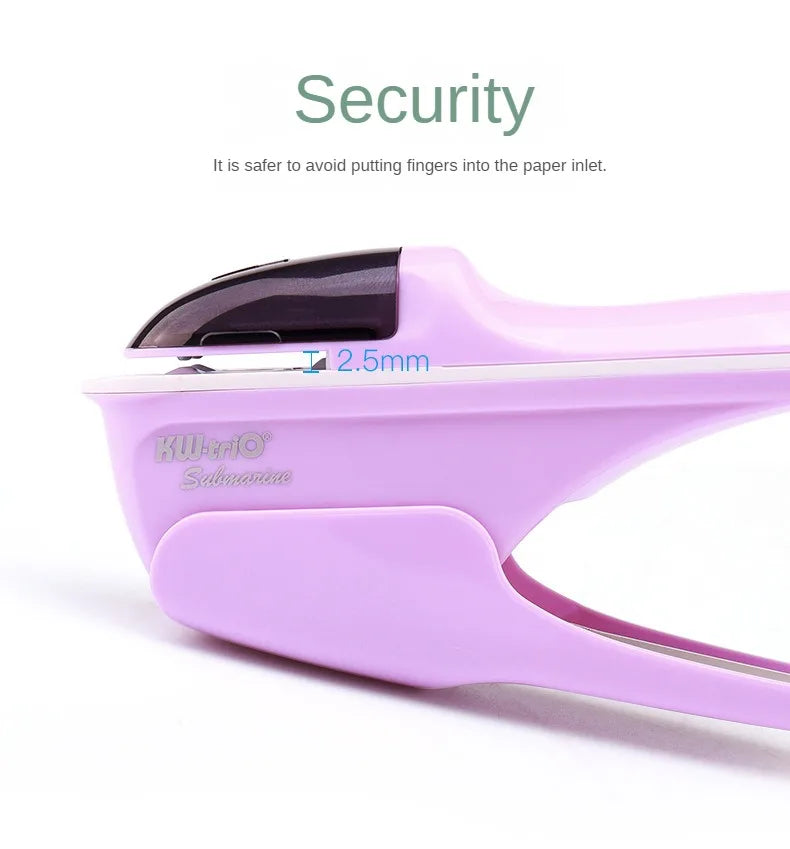 Non-staple Mini Cute Book Stapleless Stapler Paper Stapling Stapler Without Staples Stationery School Supply Office Accessories