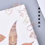 10pcs/set Metal Paperclips Multiple Cartoon Heart Animal Styles Paper Clip Book Scrapbook Planner Page Bookmark Binder Clip