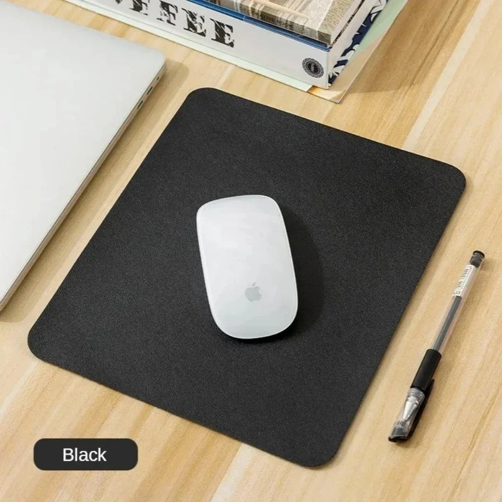 Small Size Office Home Mouse Pad PU Non-Slip Gaming Desktop Mouse Pad Waterproof Anti-Scratch Easy To Clean Mat For PC Laptop