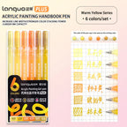 Languo 6/24/36/54/72/90 colors Acrylic Painting Handbook Pens Multi-Color Gel Pen Student Neutral Pen Writing Marker Stationery