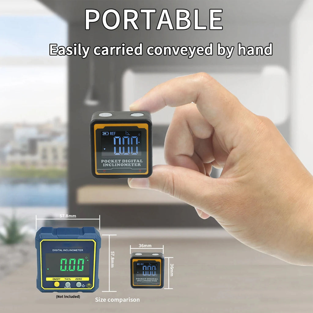 Electronics Digital Level Protractor Digital Inclinometer Angle Tester Mini Digital Meter Leveling Tool For Woodworking Tools