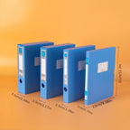10pcs A4 Colorful File Boxes - Durable Thick Plastic Document Organizers for Contracts, Accounting Receipts & Office Supplies