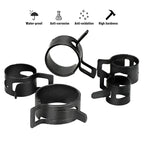 100Pcs/Set 6-17/6-22mm Black Q673B Vacuum Spring Fuel Oil Water Hose Clip Pipe Tube for Band Clamp Metal Fastener Assortment Kit