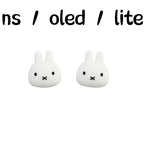 New In Stock Miffy Co-Branded Nintendo Switch OLED NS NS2 LITE Protective Case Glitter Handle Cover Transparent Black White Gift