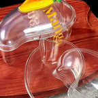 10pcs Creative Mango Shape Disposable Dessert Cake Plastic Cup DIY Cake Cream Mousse Packaging Box With Clear Cover