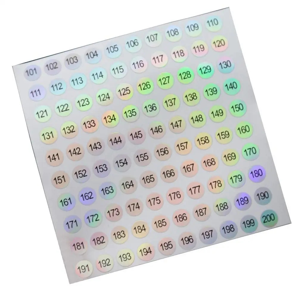 1-500 Classification Sticky Craft Package Label Distinguish Diamond Paint Storage Tags Digital Label Number Stickers Waterproof