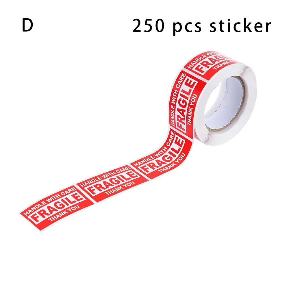 250Pcs/roll  Fragile Warning Sticker Care Shipping Special Tag Useful Shipping Express Label Handle With Care Keep