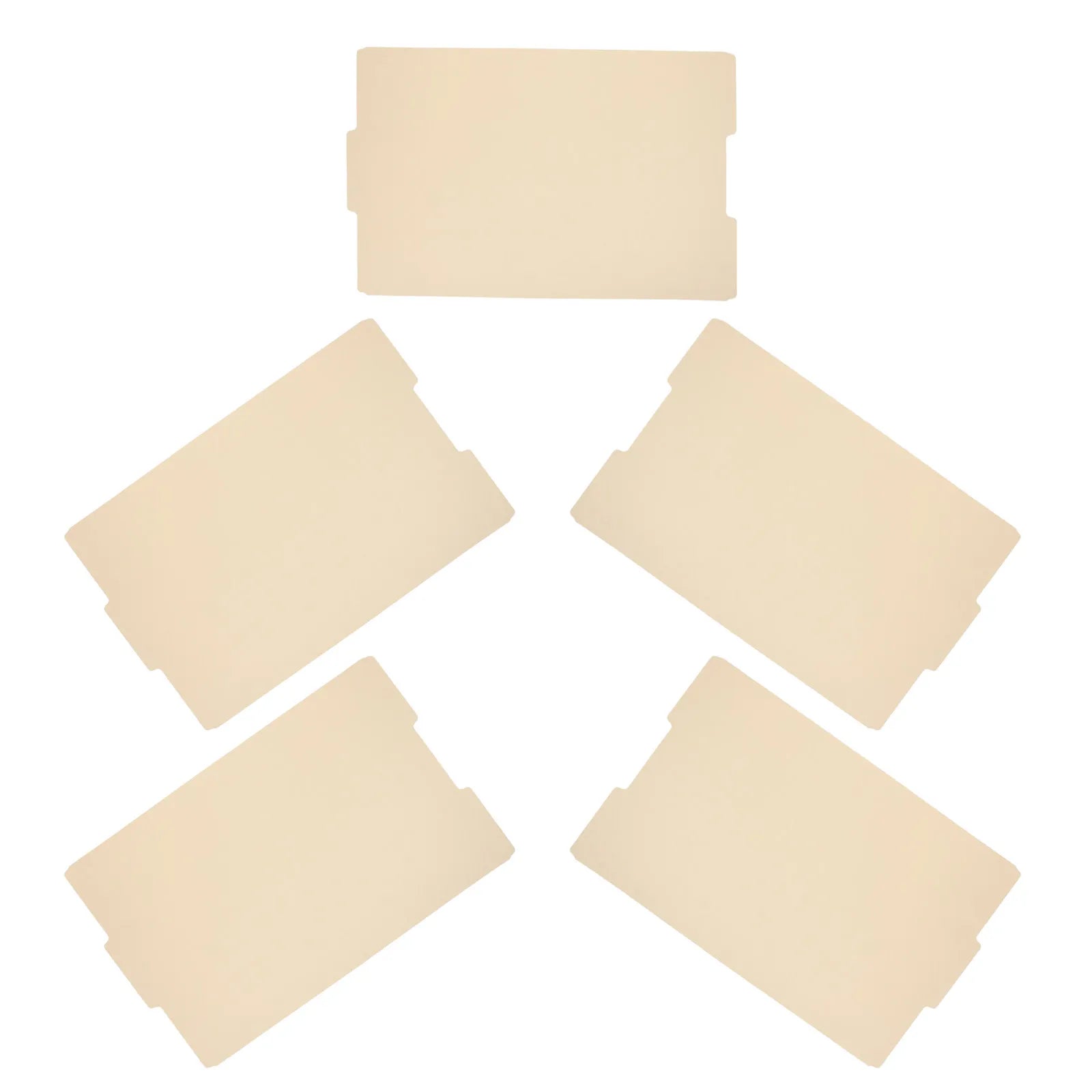 5Pcs Manila File Folders Beige Pressboard Letter Size Document Folder for Office Document Storage School Supplies Home Filing
