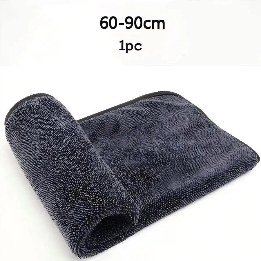 1/2/3/5 Car Cleaning Towels, Microfiber Car Towels, Vehicle Cleaning Cloths, Strong Water-Absorbing Car Glass Cleaning Towel Supplies