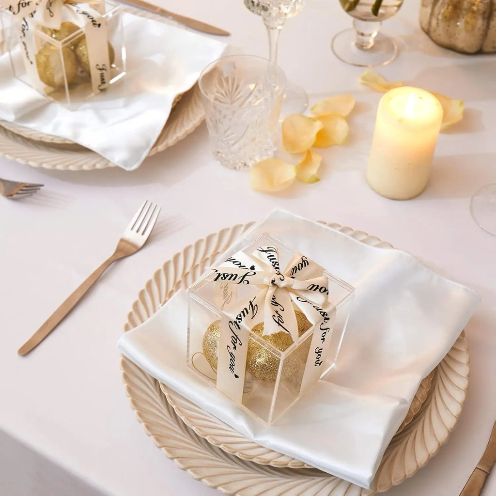 12 Pack Satin Cloth Napkins, 30x30cm Silky Wedding Napkins Cloth, Luxury Dining Table Cloth Napkins for Birthday Holiday Party