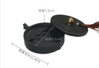 Natural Raw Stone Fish-shaped Ink Slab Multifunctional She Ink Stone Exquisite Traditional Portable Inkstones Beginners Students