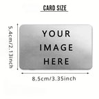 Customized Photo Text Anime Metal Card Personalized Wallet Card Aluminum Sheet Thin Design Picture Business Waterproof Card Gift