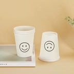 50pcs 250ml Paper Cups Natural Pulp Personalized Disposable Coffee Tea Milk Cup Drinking Accessories Camping Party Supplies종이컵