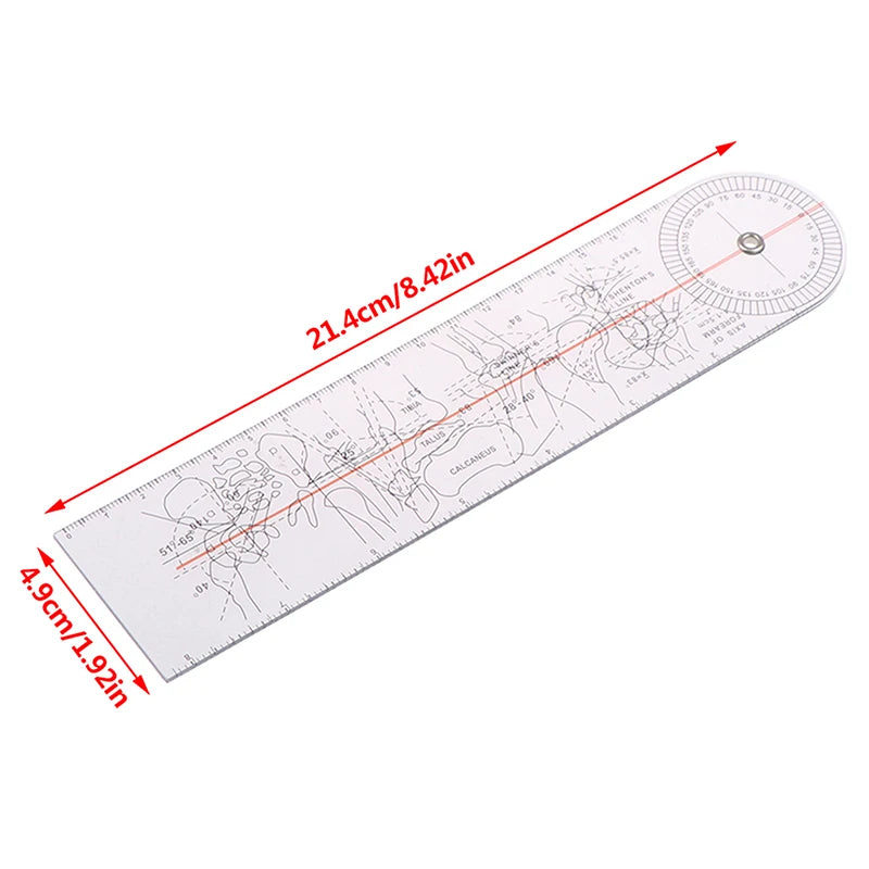 0- 360 Degree Goniometer Angle Medical Spinal Angle Ruler Angle Inclinometer Ruler Protractor Angle Finder Measuring Tools New