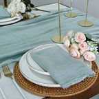 6PCS 43x43cm Dinner Table Rustic Decor Muslin Tea Towels, Birthday Decore Retro Cotton Cheesecloth, Cotton Gauze Wedding Napkins