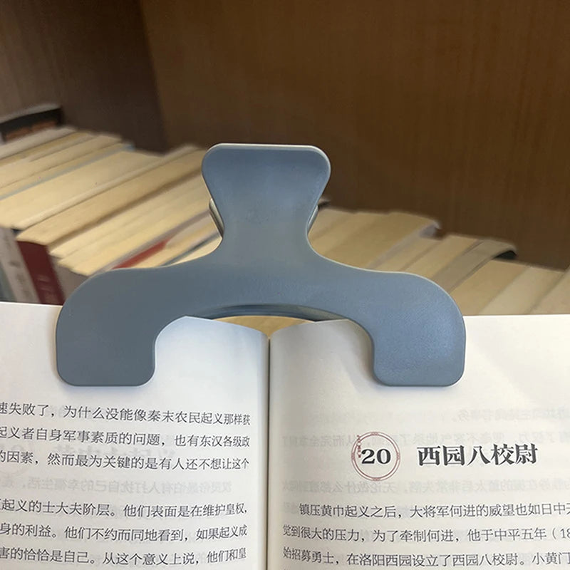 1Pcs Simple Fixed Book Clips Frosted Transparent Page Holder For Reading Tool Memo Clip Desk Accessories Practical Note Holder