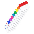 10 Waterproof Writable Semi Transparent Index Tabs Sticky Tabs for Books Notebooks Organizing Files Page Markers